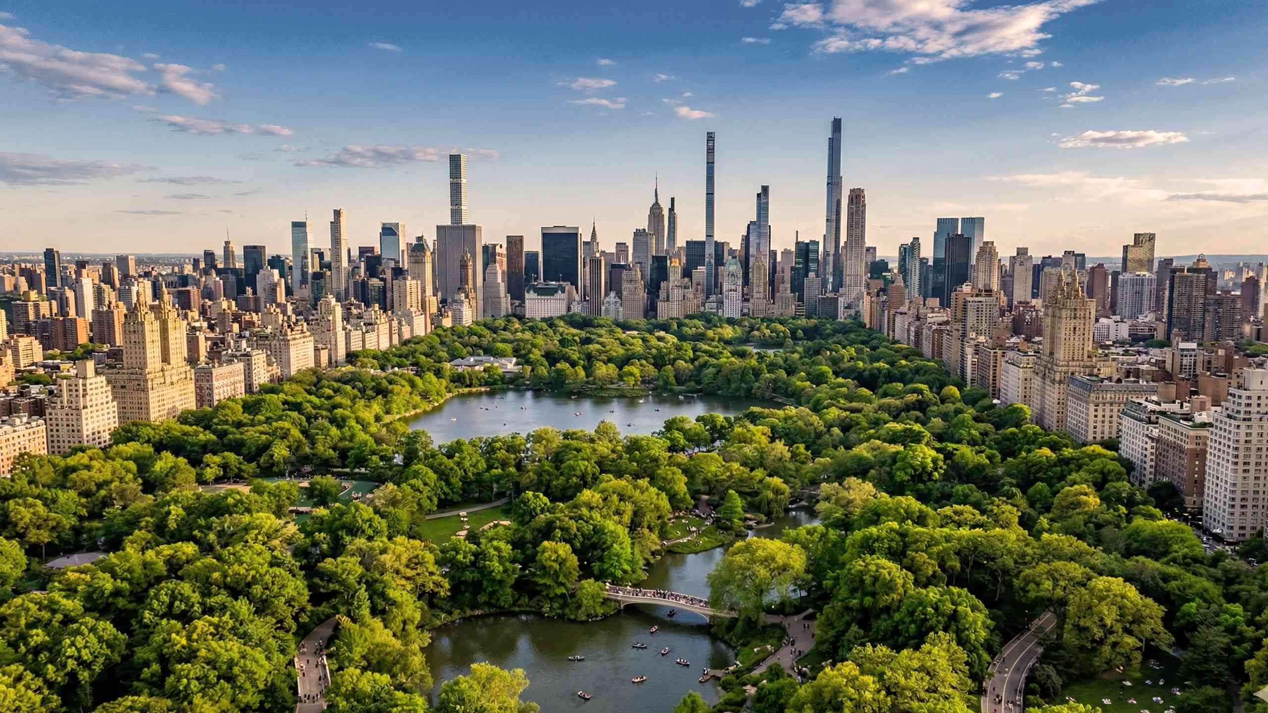 Central Park and the Manhattan skyline - private car service in New York City